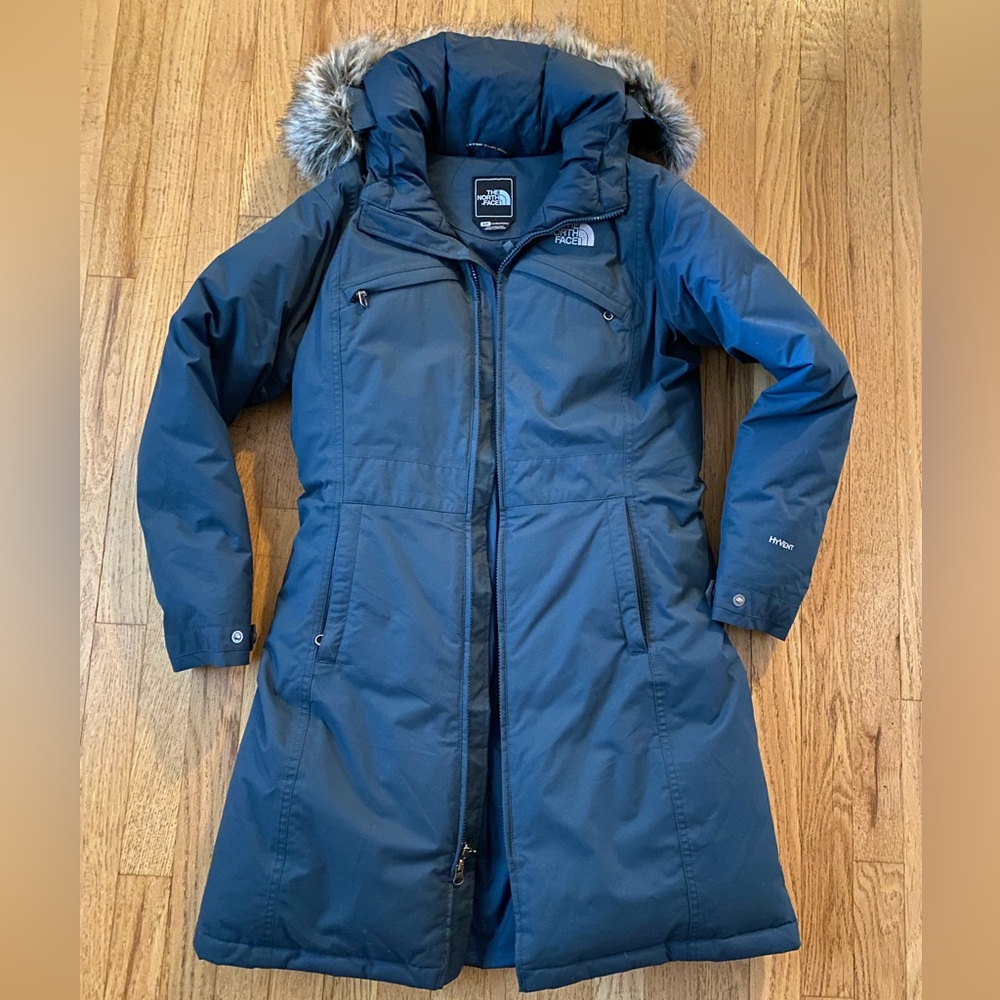 Vintage The North Face Blue-Grey Parka